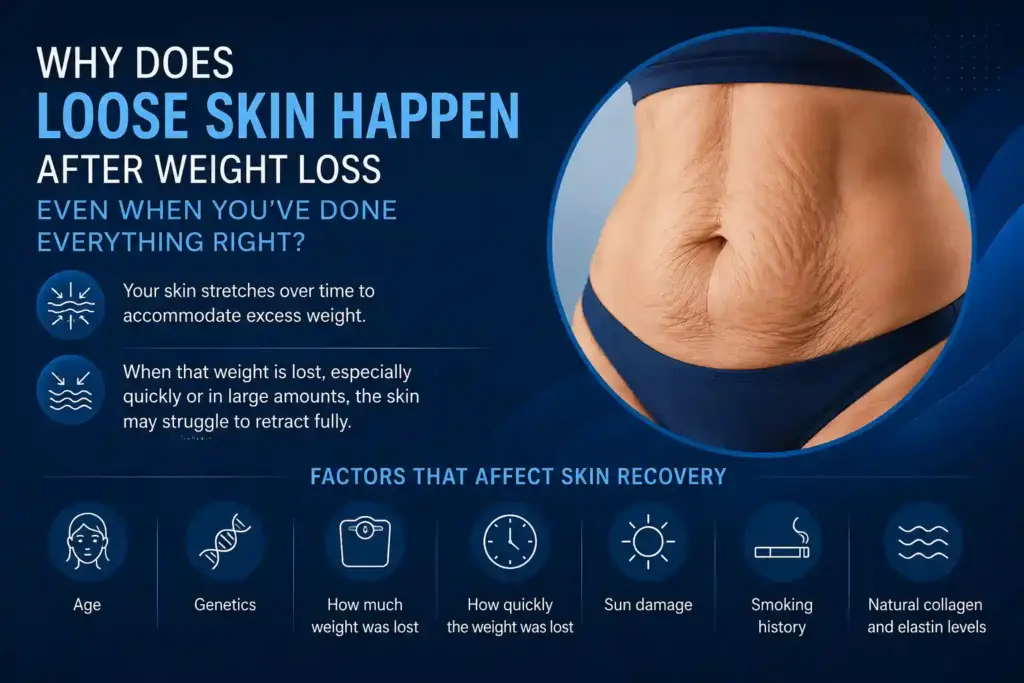 Why Does Loose Skin Happen After Weight Loss Even When You’ve Done Everything Right Newbury?